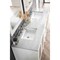 James Martin Vanities Addison 72in Double Vanity, Glossy White w/ 3 CM Eternal Jasmine Pearl Quartz Top E444-V72-GW-3EJP - alternate 2